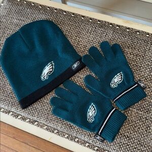 NFL Reebok Philadelphia Eagles Hat & Glove
